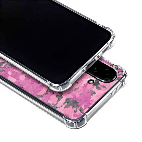Pink Camouflage Galaxy A36 5G Clear Case