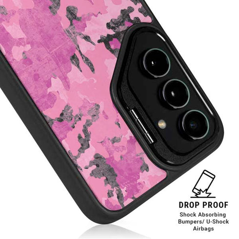 Pink Camouflage Galaxy S24 Kickstand Case
