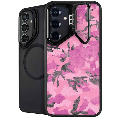 Pink Camouflage Galaxy S24 Plus Kickstand Case