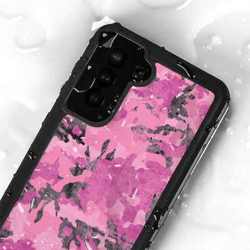 Pink Camouflage Galaxy S24 Plus Waterproof Case
