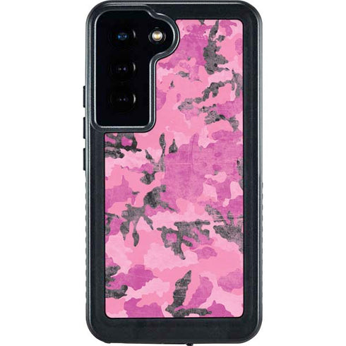 Pink Camouflage Galaxy S24 Waterproof Case