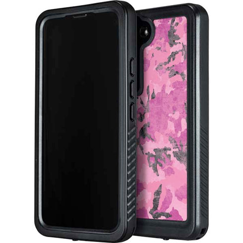 Pink Camouflage Galaxy S24 Waterproof Case