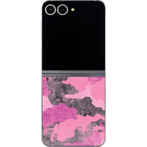Pink Camouflage Galaxy Z Flip6 Skin