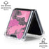 Pink Camouflage Galaxy Z Flip6 Clear Case