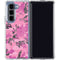 Pink Camouflage Galaxy Z Fold5 5G Clear Case