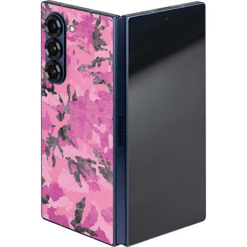 Pink Camouflage Galaxy Z Fold6 Skin