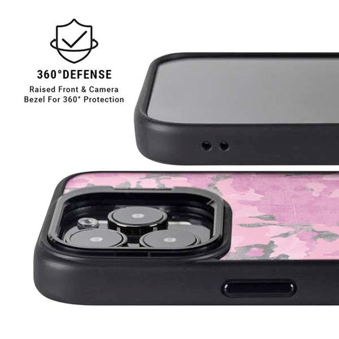 Pink Camouflage iPhone 13 Pro Max Kickstand Case