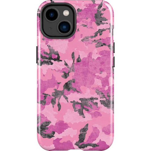 Pink Camouflage iPhone 15 Impact Case