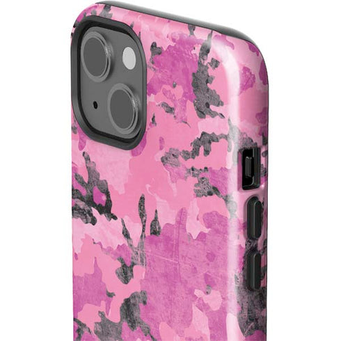 Pink Camouflage iPhone 15 Impact Case