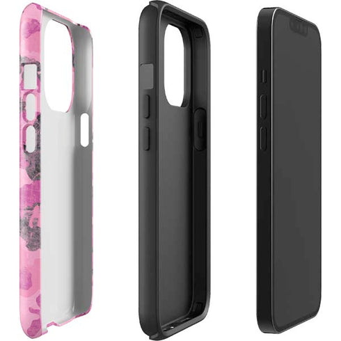 Pink Camouflage iPhone 15 Pro Impact Case