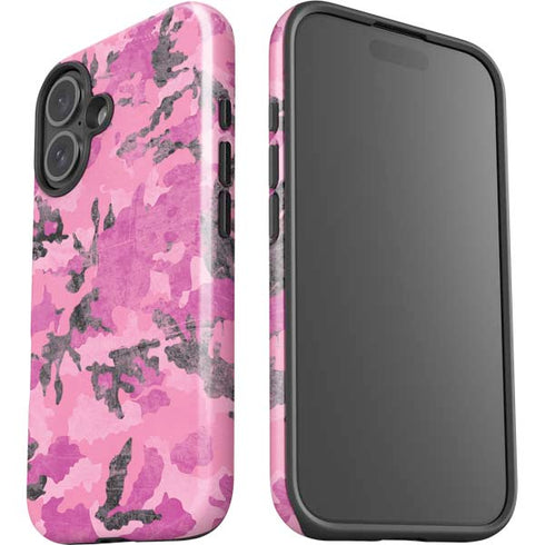 Pink Camouflage iPhone 16 Impact Case