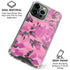 Pink Camouflage iPhone 16 Pro Clear Case