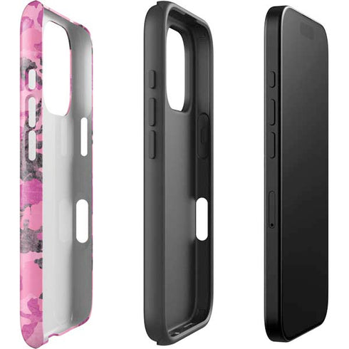 Pink Camouflage iPhone 16 Pro Impact Case
