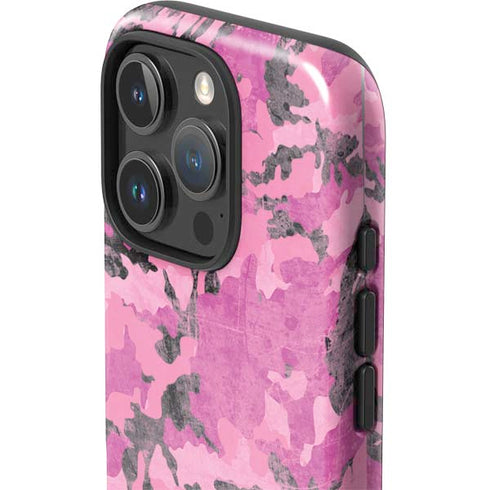 Pink Camouflage iPhone 16 Pro Max Impact Case