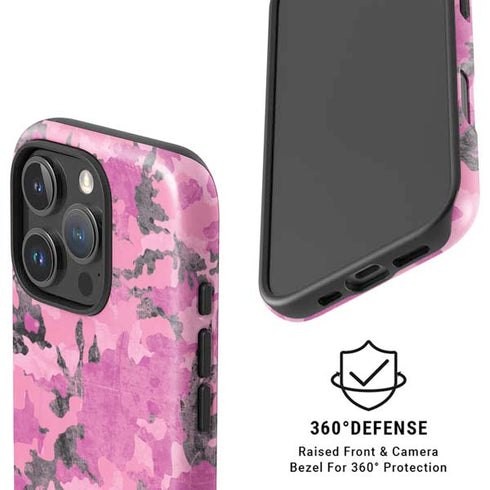 Pink Camouflage iPhone 16 Pro Max Magsafe Impact Case