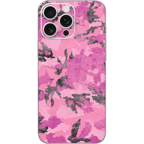 Pink Camouflage iPhone 16 Pro Max Skin