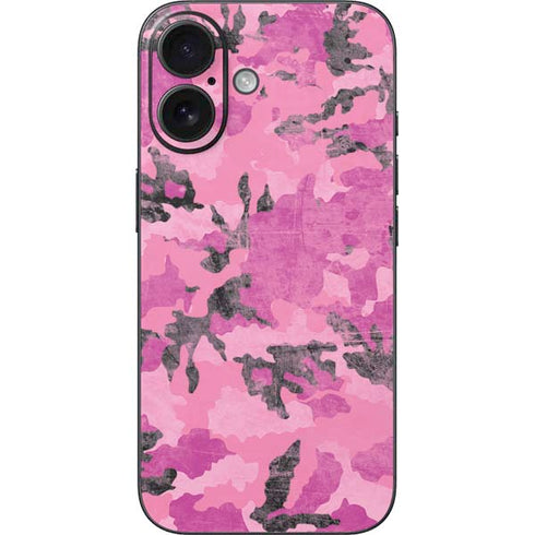 Pink Camouflage iPhone 16 Skin