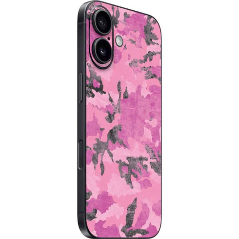 Pink Camouflage iPhone 16 Skin