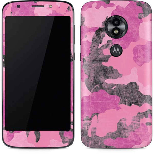 Pink Camouflage Moto E5 Play Skin