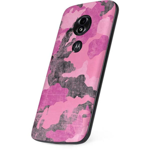 Pink Camouflage Moto E5 Play Skin