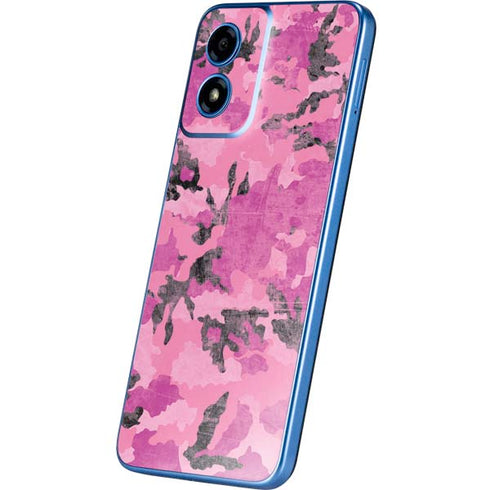 Pink Camouflage Moto G Play 4G (2024) Skin