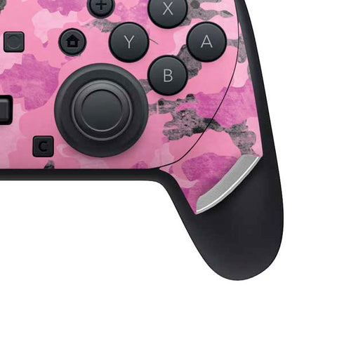 Pink Camouflage Nintendo Switch 2 (2025) Pro Controller Skin