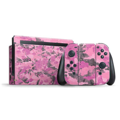 Pink Camouflage Nintendo Skins