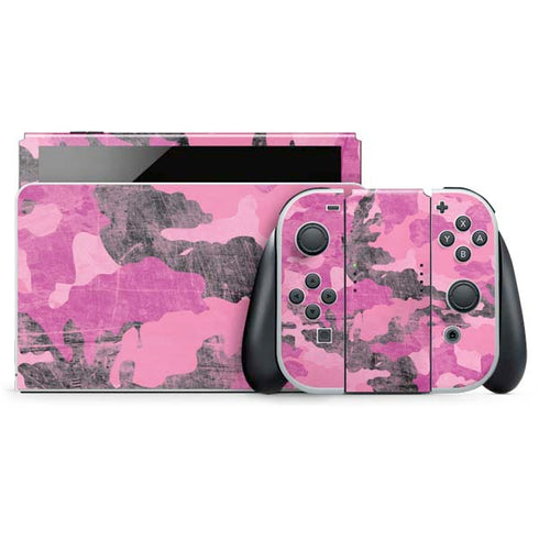 Pink Camouflage Nintendo Skins