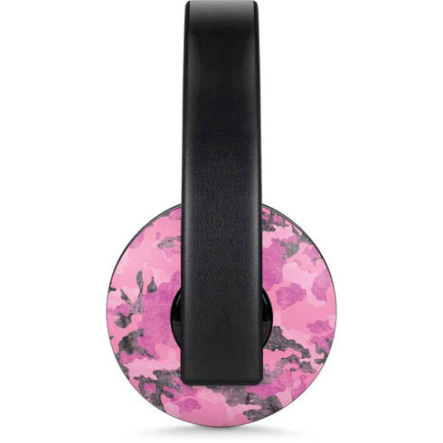 Pink Camouflage PlayStation 4 Gold Wireless Headset Skin