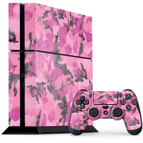 Pink Camouflage PlayStation PS4 Skins