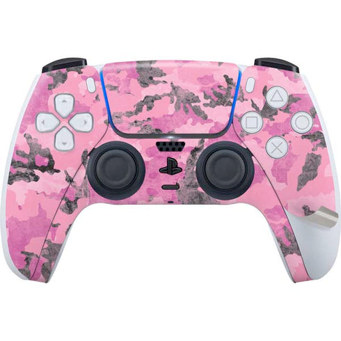 Pink Camouflage PS5 Pro Disk Bundle Skin