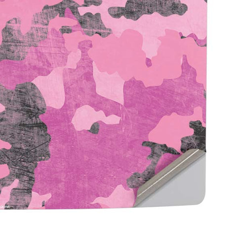 Pink Camouflage PS5 Pro Disk Console Skin