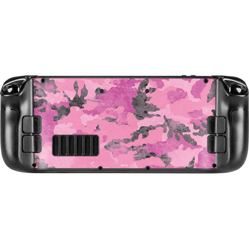 Pink Camouflage Steam Deck Handheld Gaming Computer Skin