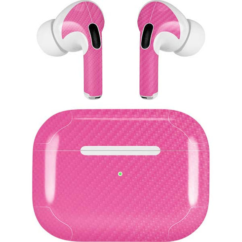 Pink Carbon Fiber Specialty Texture Material AirPods Skins