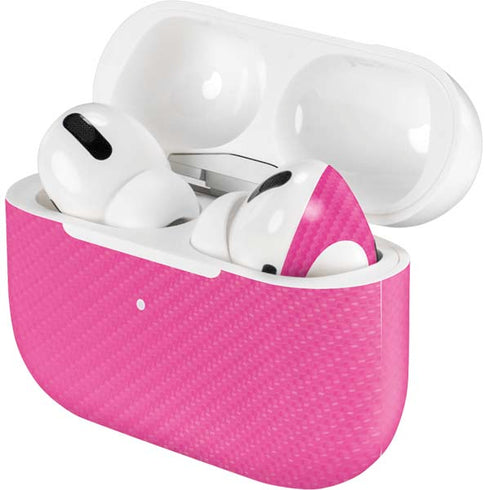 Pink Carbon Fiber Specialty Texture Material AirPods Skins