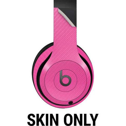 Pink Carbon Fiber Specialty Texture Material Beats Studio Pro Wireless Headphones Skin