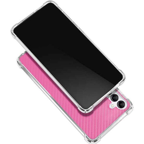 Pink Carbon Fiber Specialty Texture Material Gabb Phone 4 Clear Case