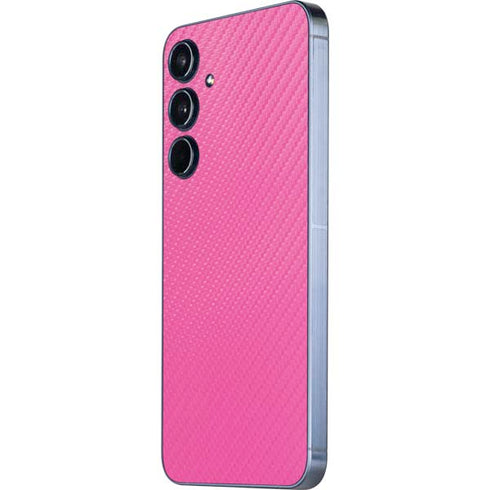 Pink Carbon Fiber Specialty Texture Material Galaxy A35 5G Skin