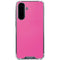 Pink Carbon Fiber Specialty Texture Material Galaxy A36 5G Clear Case