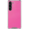 Pink Carbon Fiber Specialty Material Galaxy S23 Clear Case