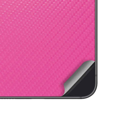 Pink Carbon Fiber Specialty Material Galaxy S23 FE Skin