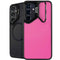 Pink Carbon Fiber Specialty Texture Material Galaxy S24 Plus Kickstand Case