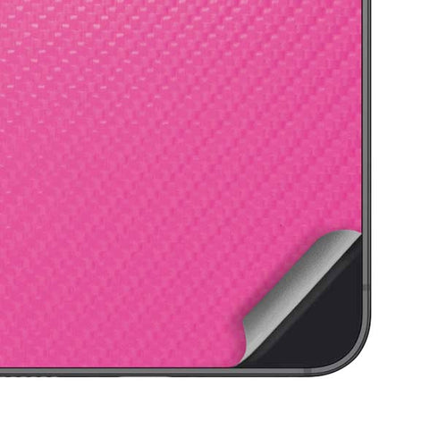 Pink Carbon Fiber Specialty Texture Material Galaxy S24 Skin