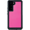 Pink Carbon Fiber Specialty Texture Material Galaxy S24 Waterproof Case