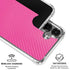 Pink Carbon Fiber Specialty Texture Material Galaxy S26 Plus Clear Case