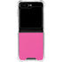 Pink Carbon Fiber Specialty Texture Material Galaxy Z Flip6 Clear Case