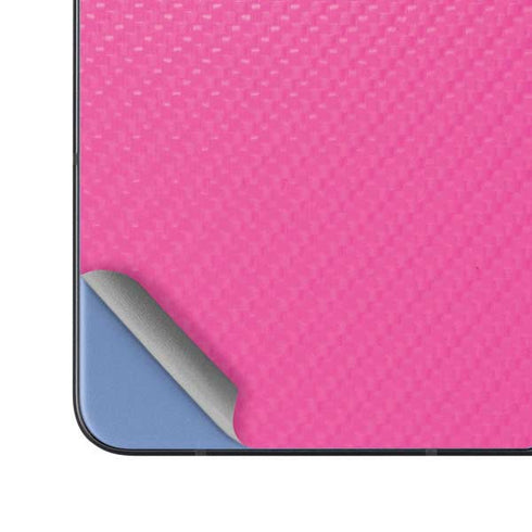Pink Carbon Fiber Specialty Material Galaxy Z Fold5 5G Skin