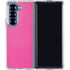 Pink Carbon Fiber Specialty Texture Material Galaxy Z Fold7 Clear Case