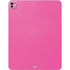 Pink Carbon Fiber Specialty Texture Material iPad Pro 13in M4 (2024) Skin