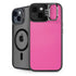 Pink Carbon Fiber Specialty Texture Material iPhone 14 Kickstand Case